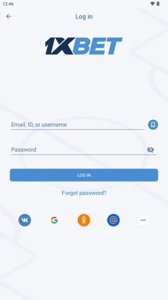 1xBet Mobile Login Screen - Easy 1xbet login mobile